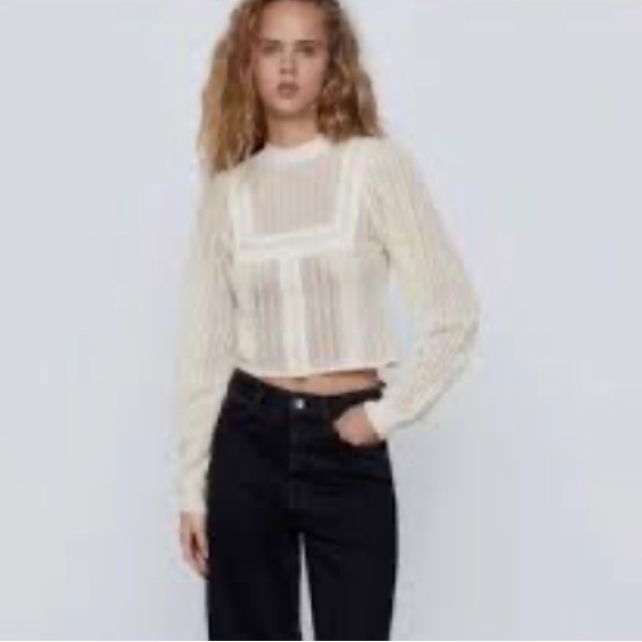 Zara Tops - Zara NWT Romantic Knit Top